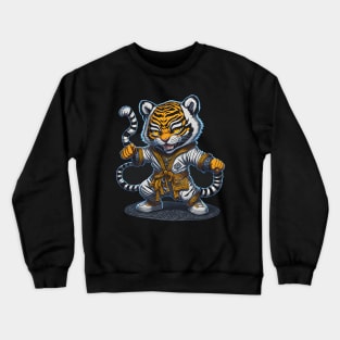 Kung Fu Tiger_004 Crewneck Sweatshirt